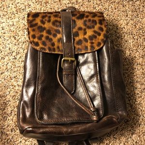 Patrica Nash Leopard Print Backpack